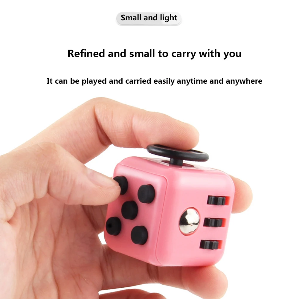 Decompression Toy Hand Pinching Venting Anti Irritability Anxiety 6sided Playable Decompression Finger Tip Dice Magic Cube