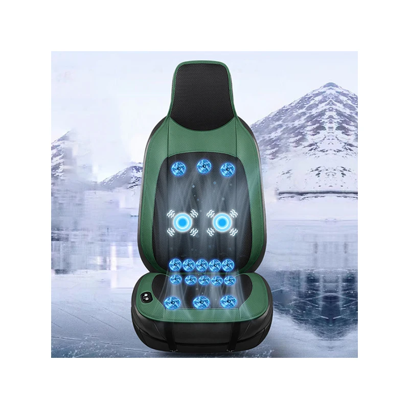 1Pcs car ventilation cooling massage seat cushion is suitable for all cars, car adjustable temperature 16 fans are powerful