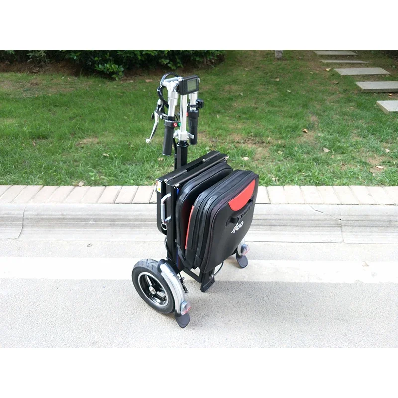 Scooter per mobilità per anziani Ruote e pneumatici pieghevoli Scooter pieghevoli in carbonio 3 Wherl Potenti unità Auto elettrica