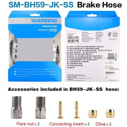 Imagen 2 del producto Shimano SM-BH90-SBM manguera de freno MTB bicicleta manguera de freno hidráulico XTR XT SLX ALFINE BH90 BH59 tubo de freno
