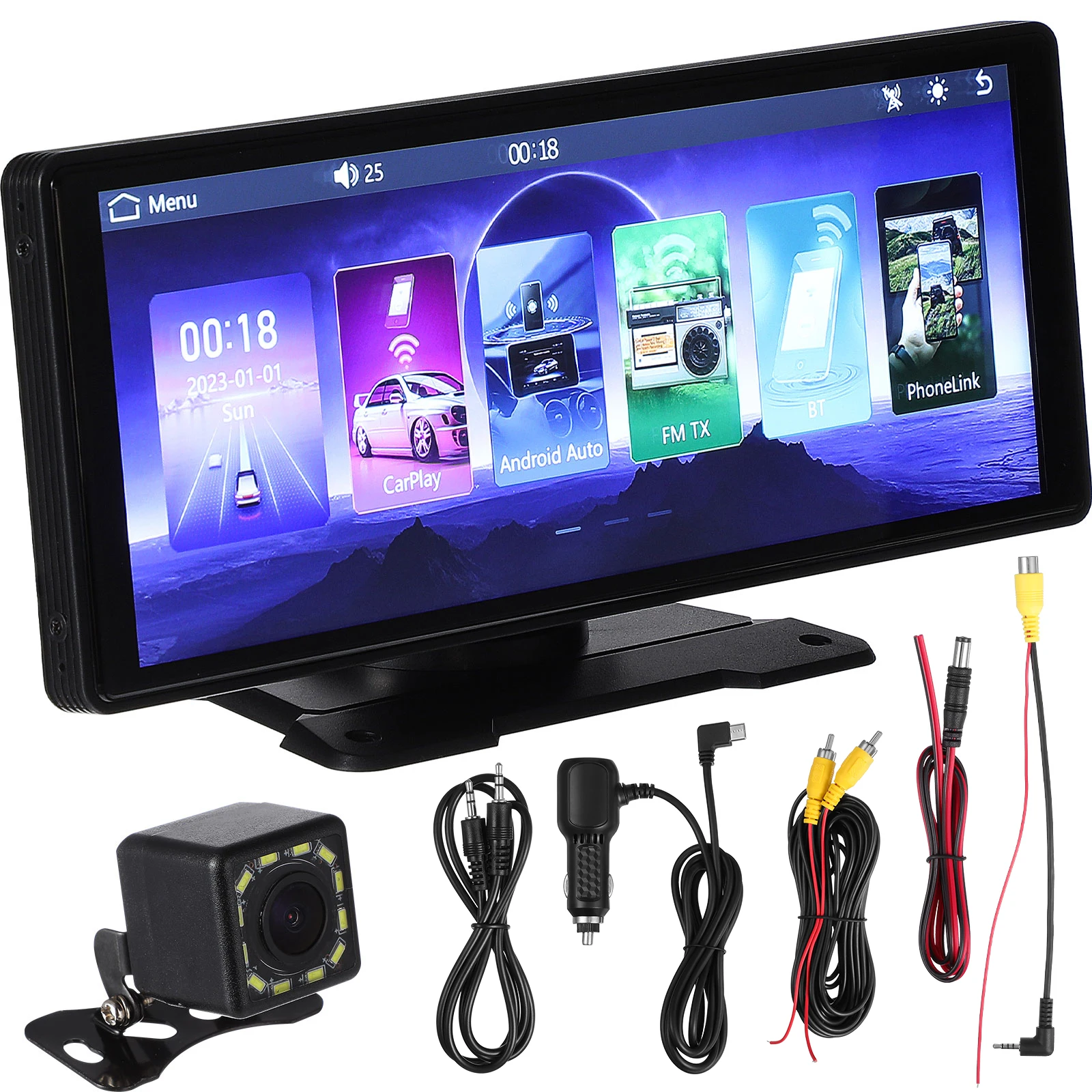

10 26 Inch Navigation Auto Dash Cam Rear Camera Large Screen Wireless Connection Music Playback Easy