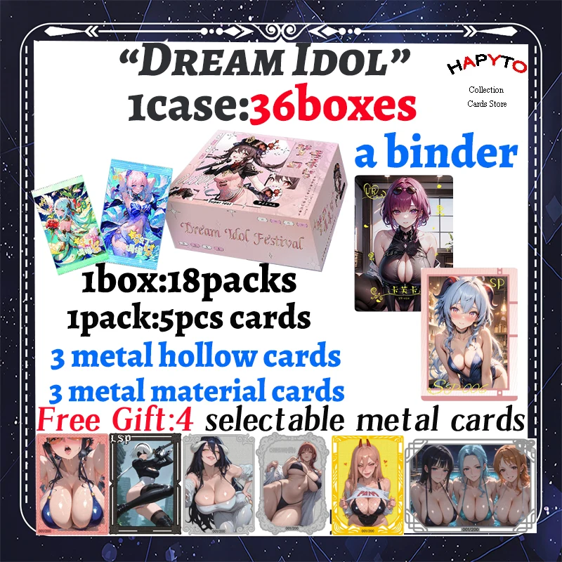 

2025 Newest Dream Idol Goddess Story Cards Collection Cards Waifu Booster Box CCG ACG Doujin Toys And Hobby Gift