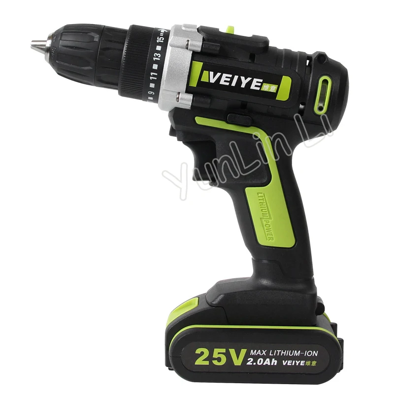 Electric Screwdriver Cordless Drill Wireless Power Driver 25V Lithium Battery Drill Rechargeable Screwdriver V-107