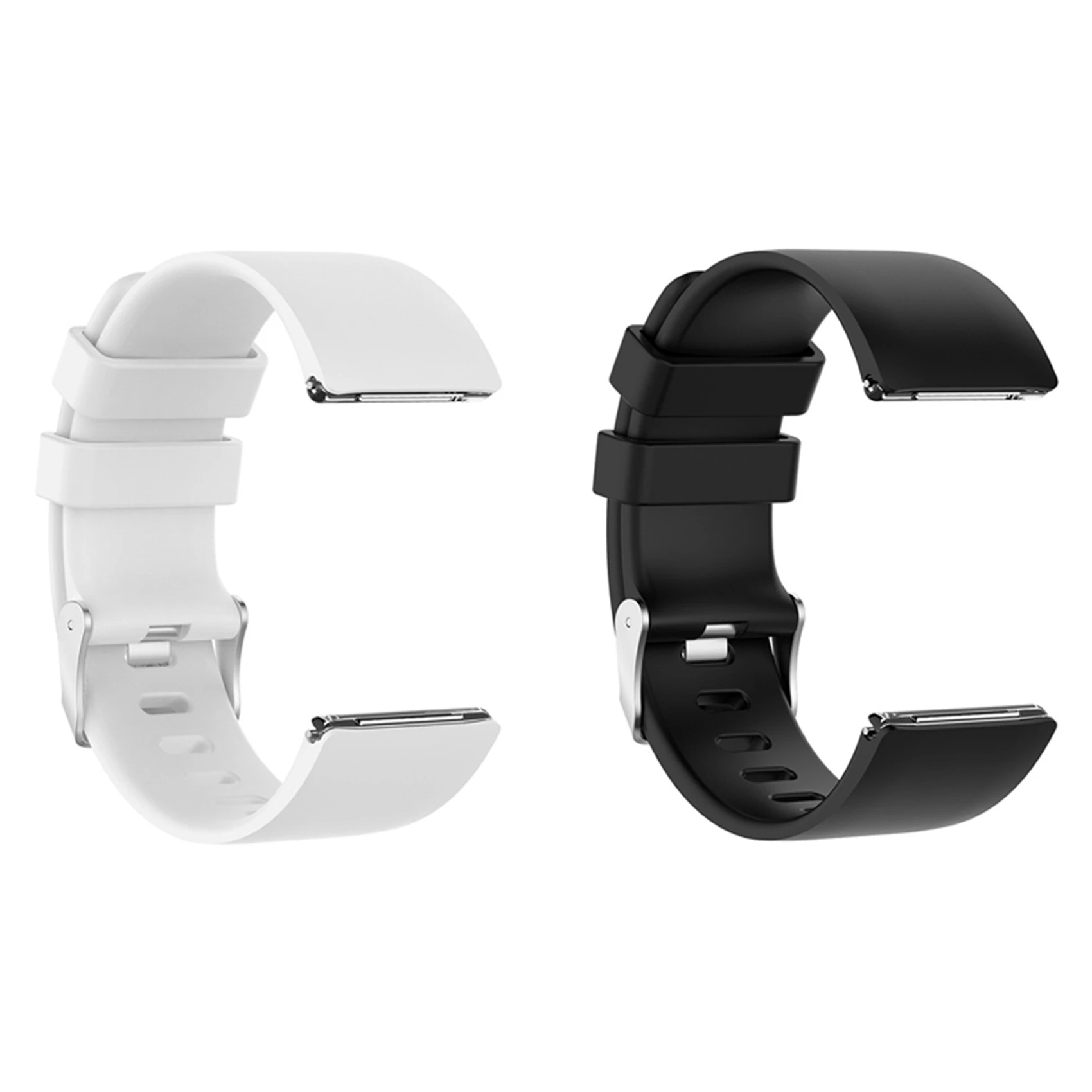 AA84 2X banda para Fitbit Versa 2 reloj inteligente pulsera deportiva para Fitbit Versa correa de muñeca impermeable blanco y negro