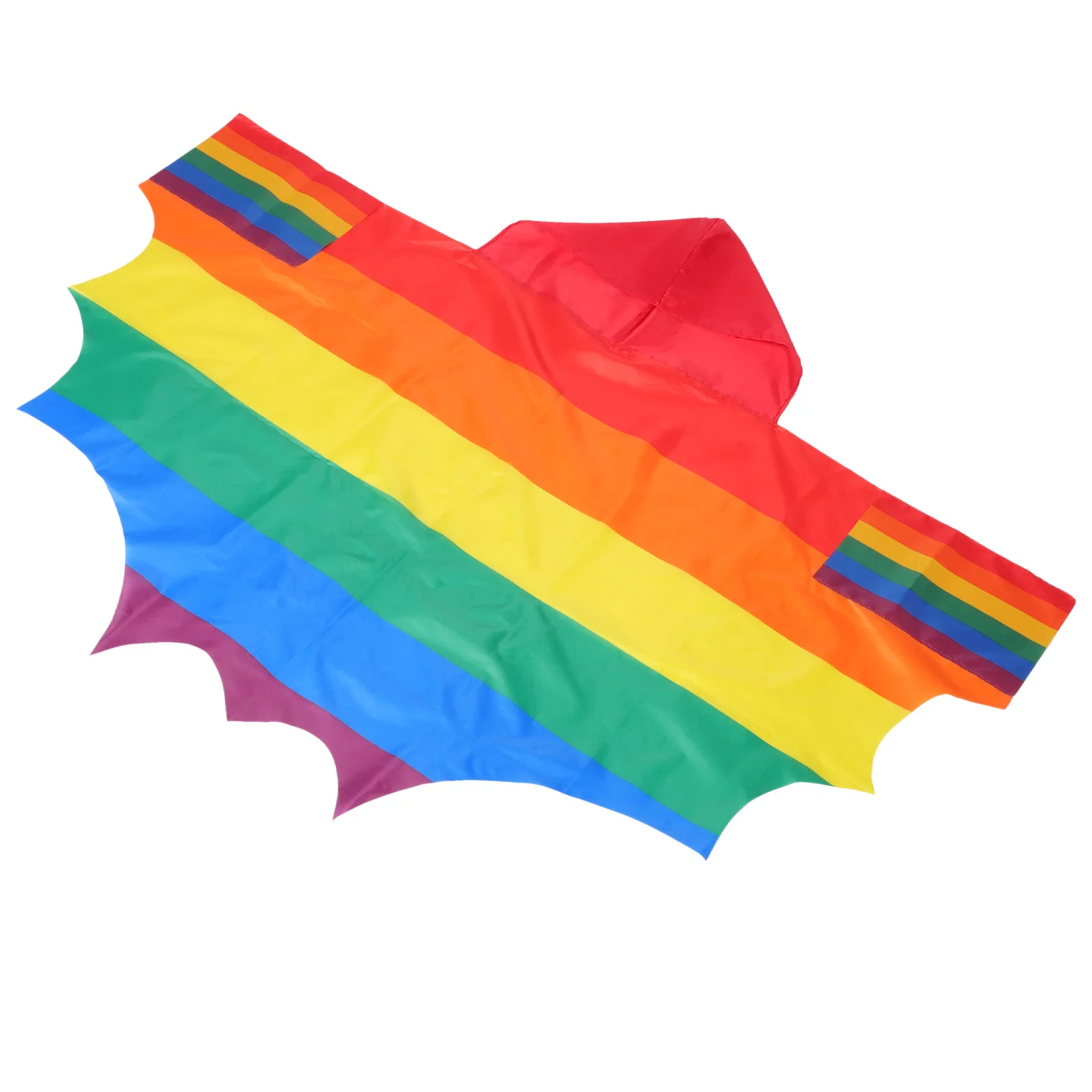 

Cape for Pride Events Parade Hooded Coat Bisexual Gay Festivals Celebration Party Prop Costume