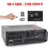 Artudatech Bluetooth 5.0 HiFi Sunbuck 2000W Stereofoniczny wzmacniacz mocy Karaoke FM USB SD AUX 6
