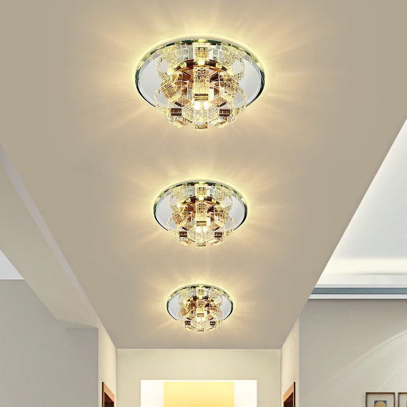 Modern Crystal LED Ceiling Lamp 9W Ceiling Light Fixture Lighting Ceiling Lights For bedroom Aisle Corridor Kitchen