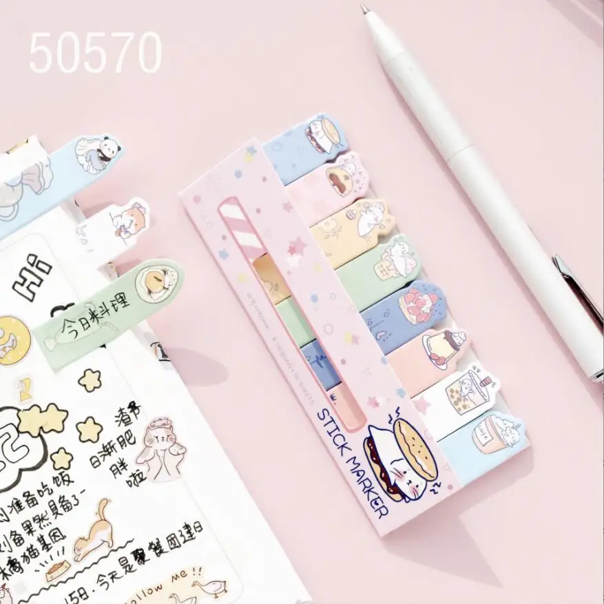 Korean Import Nekoni Cat Mermaid Avocado Shiba Unicorn Memo Pad Sheets Sticky Notes To Do List Planner Stickers Decor Office