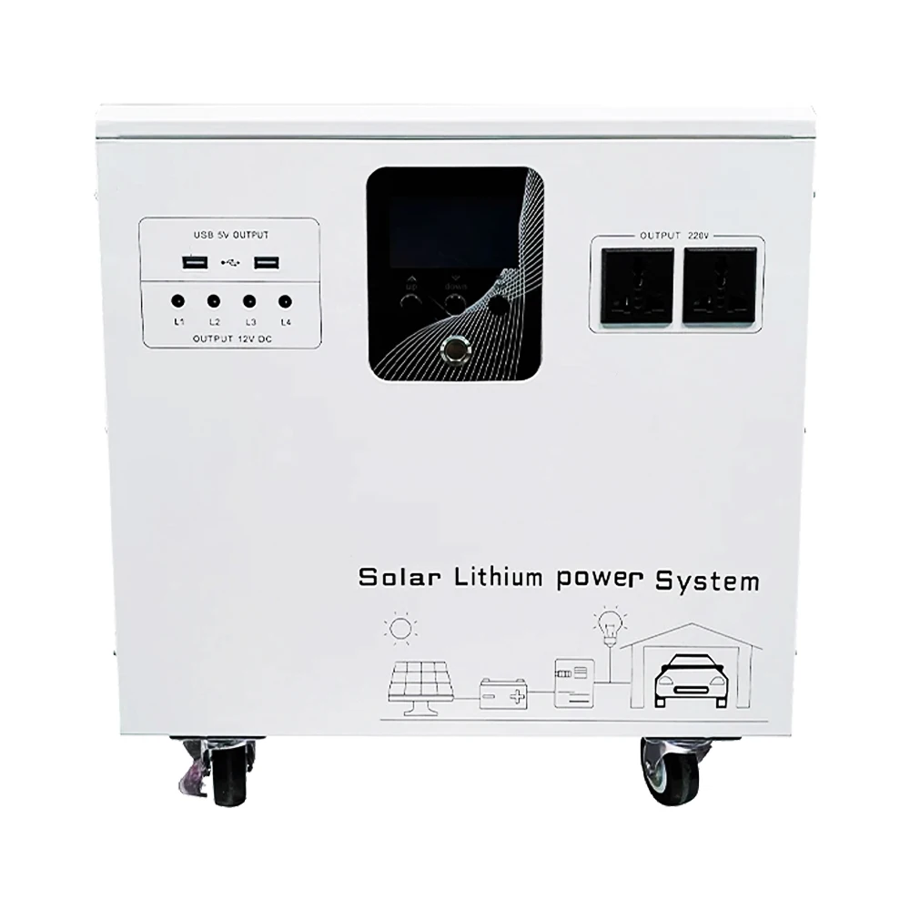 Cwups Solar Home Energy Storage System Inverter Battery 48V 100Ah 24V 100Ah 150Ah All In One Lithium Portable Power Station