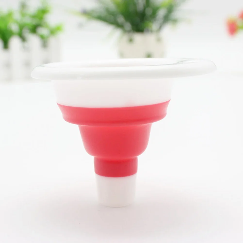 

10pcs Collapsible Funnel Silicone Telescoping Kitchen Wide Mouth Oil Funnels Easy Storage Heat Resistant