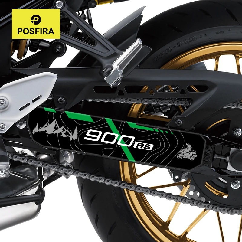 POSFIRA Motorcycle Swingarm Sticker 3D Resin Decal for Kawasaki Z900RS Z900 RS SE 2018-2026 2025 2024 2023 2022 2021 Accessories