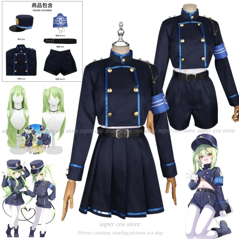 Game Blue Archive Tachibana Nozomi Cosplay Costume Wig Shoes Hikari Cosplay Highlander Railroad Academy Role Play Uniform Prop