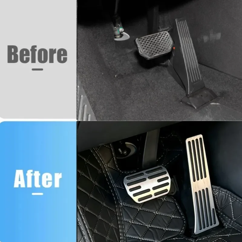 For Leapmotor C10 B05 B10 T03 B03X 2026 2027 Aluminum Accelerater Brake Pedal Fuel Gas Pad Foot Suport Cover Car Accessory