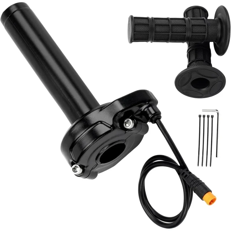Electric Bicycle Ebike Twist Throttle 3Pin Protective Quick Full Twist 12V‑72V Universal for HappyRun Freego Gas Accelerator Kit
