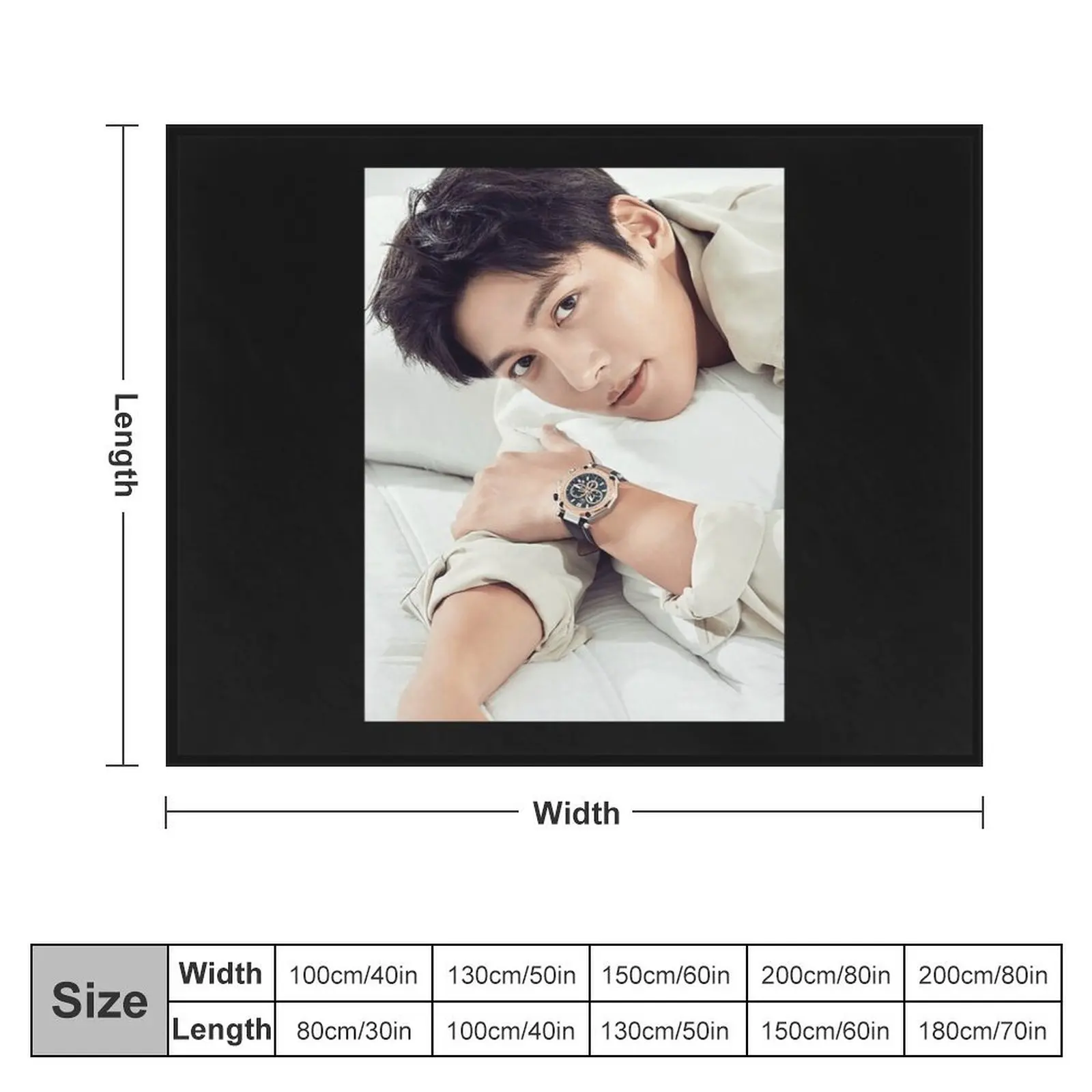 Ji Chang Wook Classic . Throw Blanket Weighted Heavy manga Blankets