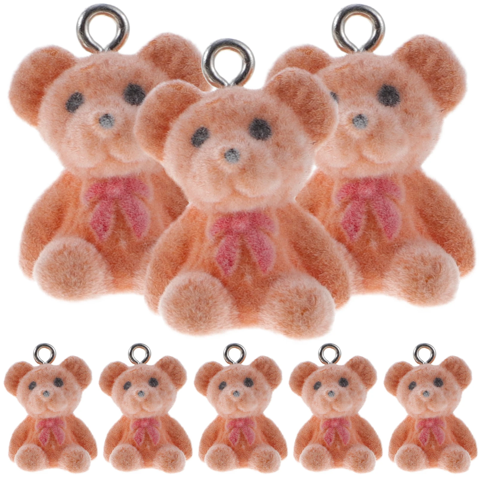 

10 шт. кулон с медведем DIY изготовление ювелирных изделий милые подвески для браслетов ожерелье висит животное смола