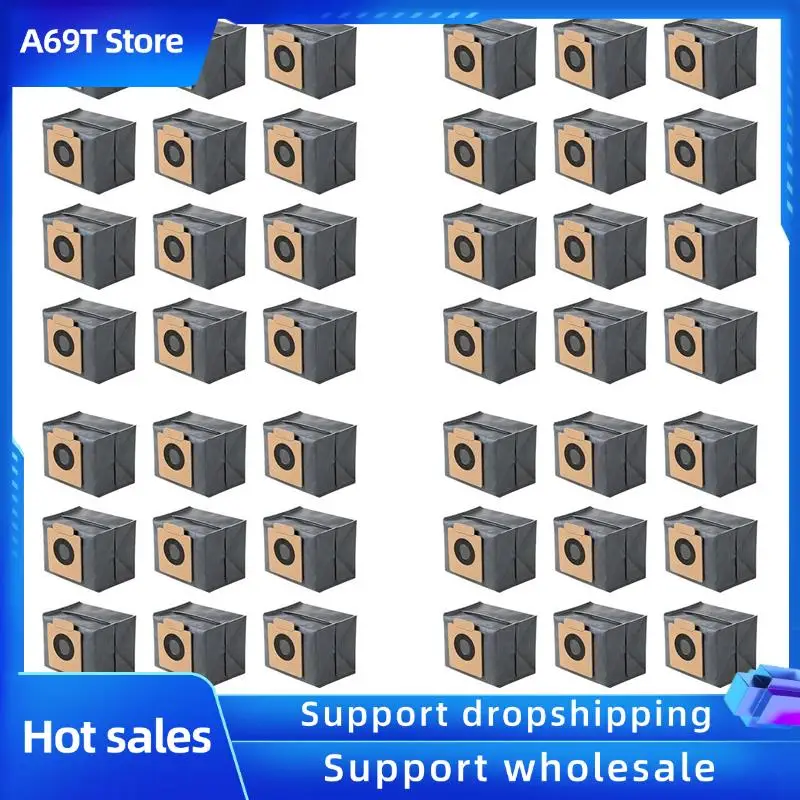 

A69T 48 Pack Replacement Dust Bags For Eufy X8 Pro Robot Vacuum Self-Empty Station Accessory
