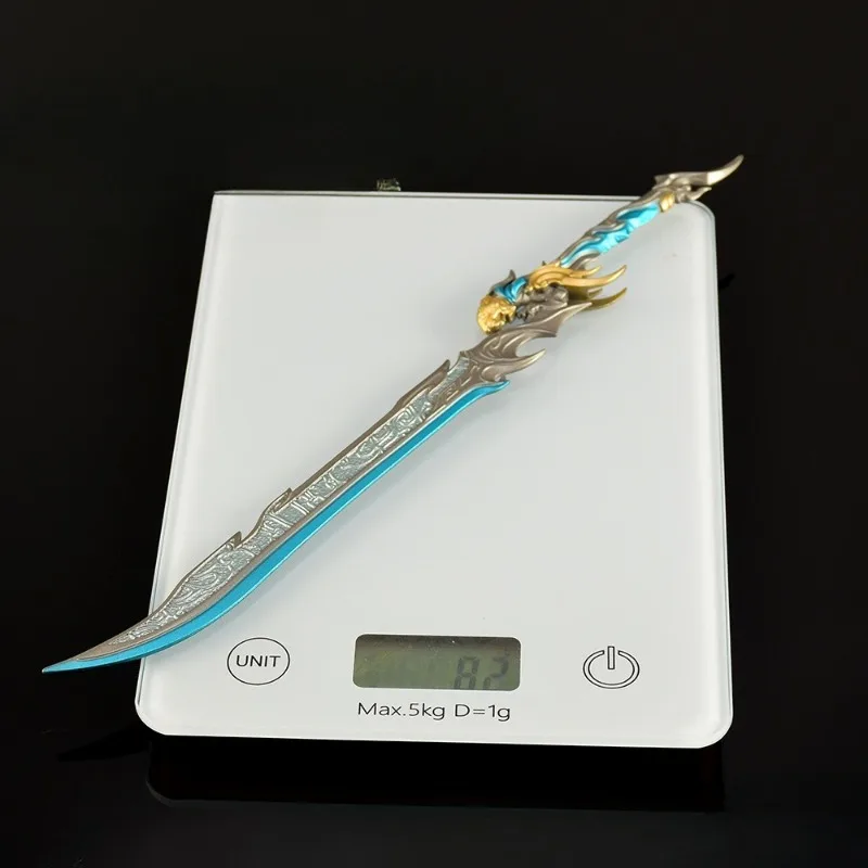 30 سنتيمتر Calamity الإلهي Naraka Bladepoint المنفقة ستار سلاح رائع لعبة محيط سبيكة نموذج الحلي الدعامة لعبة لجمع الصبي