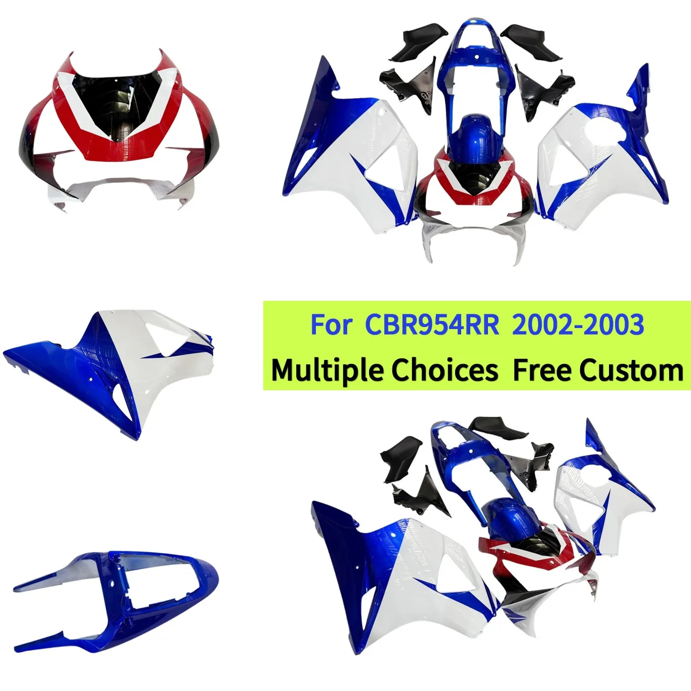 

Комплект обтекателя CBR954RR 2002-2003 годов для Honda CBR954 RR 02 03, CBR 954RR, сменный комплект из АБС-пластика для впрыска кузова