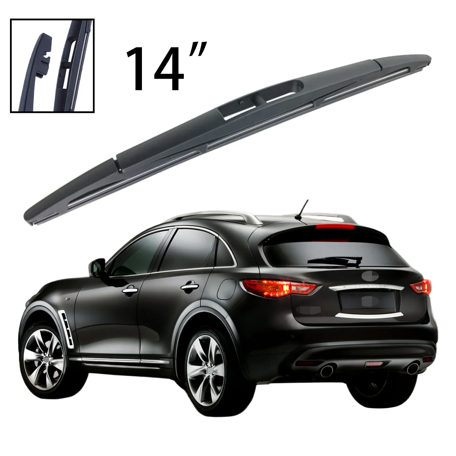 

14" Rear Windshield Windscreen Washer Wiper Blade For INFINITI FX FX35 FX37 FX45 FX50 2004-2013 Car Accessories Accsesories