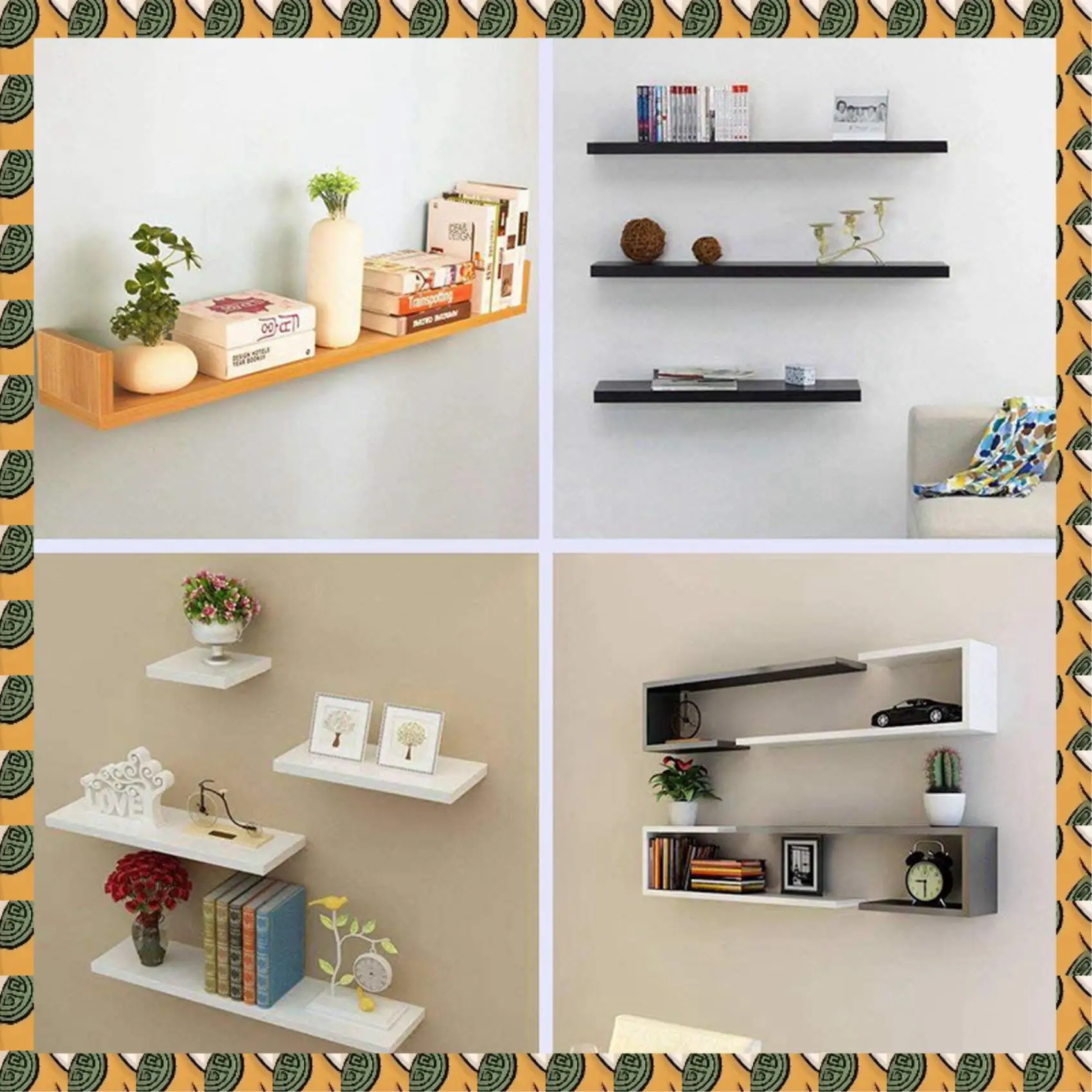 

A77I 20 Pack Heavy Duty Wood Invisible Shelf Brackets DIY Adjustable Hardware Blind Supports Shelves 120 LBS