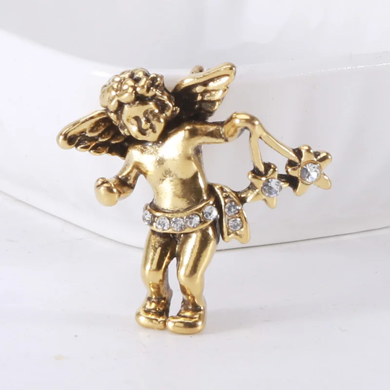 المينا الملاك دبابيس للنساء للجنسين كيوبيد الحب شخصية دبابيس مأدبة حفلة على ظهره هدايا مجوهرات اكسسوارات #4