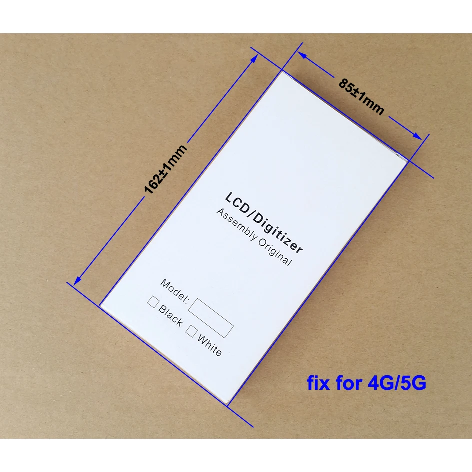 162 x 85 x 14mm Wihte Paper Box + EVA Filler Case for iPhone 4G/5G LCD Screen Full Set Protective Packing Package 500sets/lot