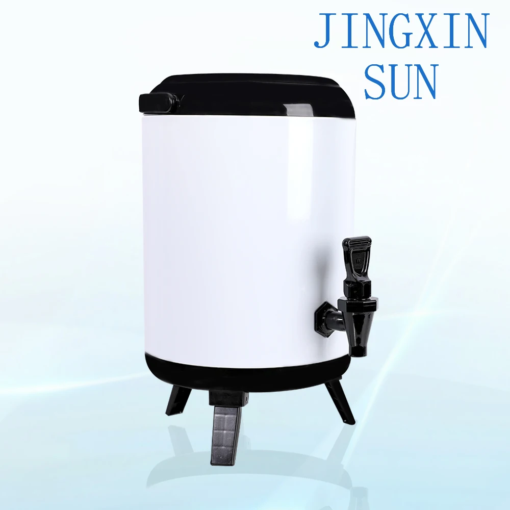 Customized Double Wall Stainless Steel Insulated Barrel Bucket Commercial Colorful Milk Tea Dispenser Pails Drums for Beverage