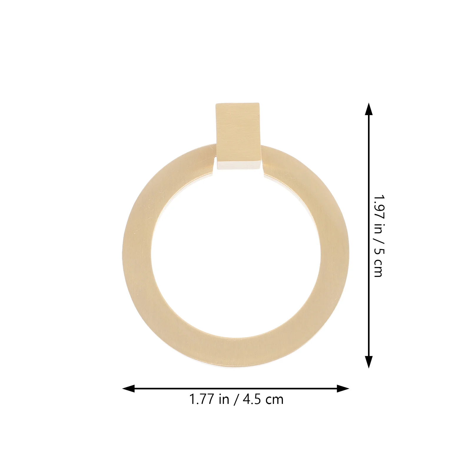 

Cabinet Knob Metal Dresser Drawer Pulls Simple Structure Lightweight for Cupboard Wardrobe Bookcase Home Decor