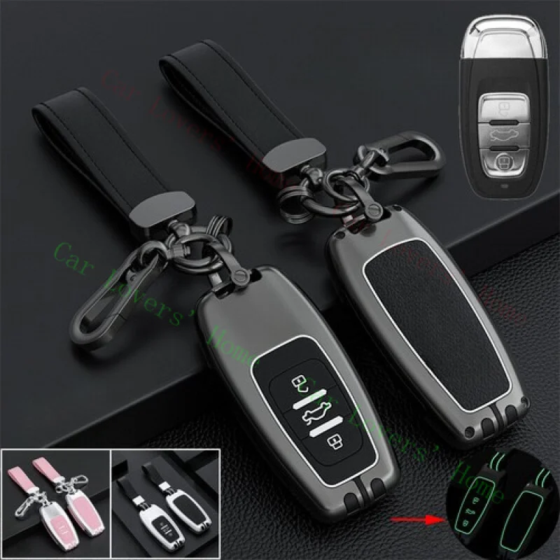 

A + силиконовый чехол для автомобильного ключа из алюминиевого сплава для Audi A3 S3 A4 S4 RS4 A5 S5 A6 S6