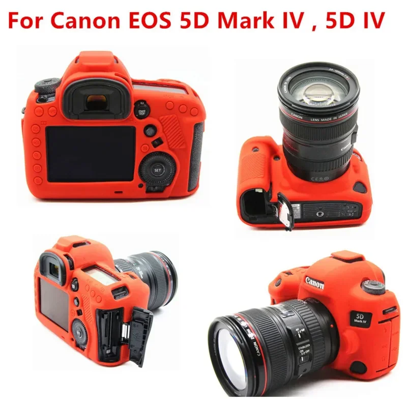 Do Canon EOS R50 R 90D 850D T8i 250D 5D Mark III IV 6D II 6D2 5D3 5D4 1300D 800D SL3 T7i T6 Silikonowe etui na lustrzankę DSLR Camera Bag