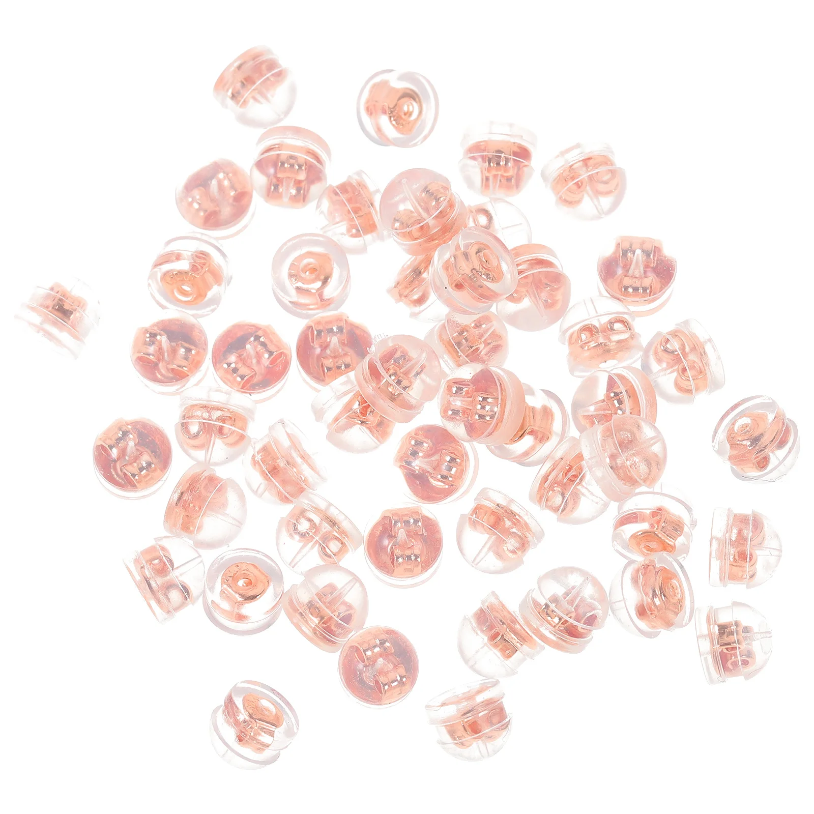 

50pcs Anti-Allergy Earring Silicone Stud Stoppers Replacement Small Earring Backs For Women Jewelry Making Ear Locking Backs
