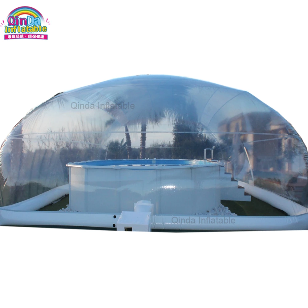 

Customized Inflatable Swimming Pool Dome Inflatable Pool Cover Tent For Winner