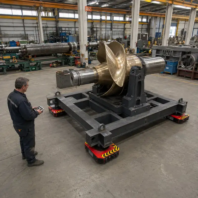 20Ton Heavy Duty Machine Dolly Rotating Machinery Skate Customized Durable Transport Base for Large Production Equipment