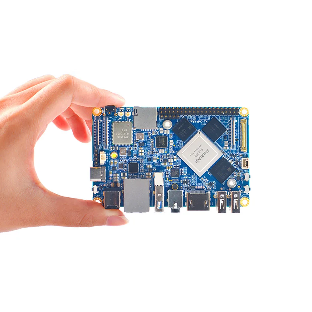 NanoPC T4 Open Source RK3399 Entwicklung Bord DDR3 RAM 4GB Gbps Ethernet Unterstützung Android 8,1 Ubuntu, AI und tiefe lernen