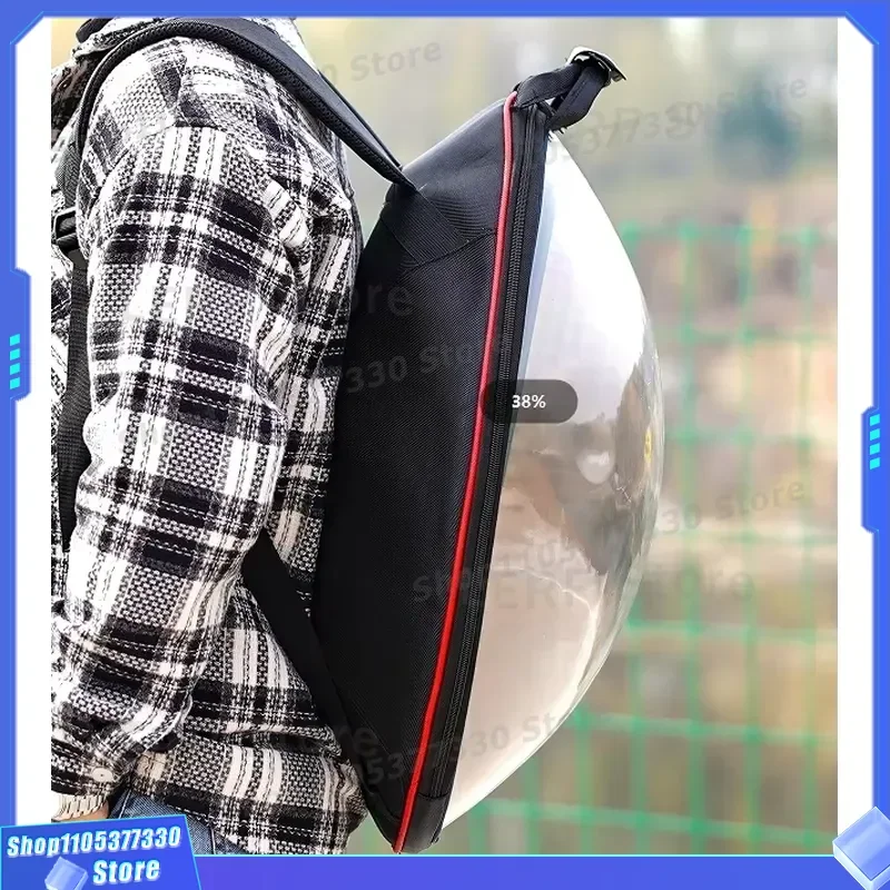 Thickened Transparent Drum Storage Bag Waterproof Percussion Instrument Cover with Hand Crank for Snare Tom Toms Protection
