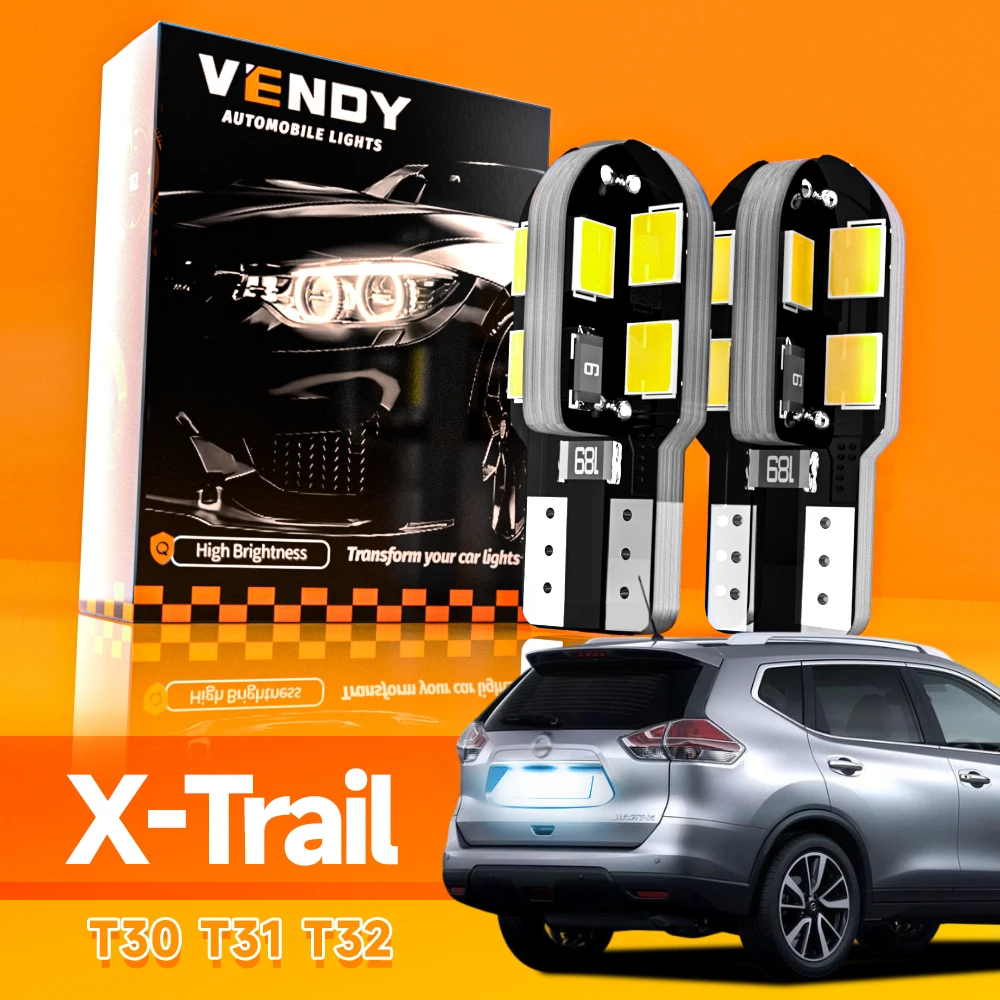 

2pcs For Nissan X-Trail X Trail T30 T31 T32 2001-2019 LED License Plate Light 2007 2013 2014 2016 2017 2018 Canbus Accessories