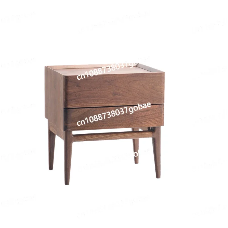 CX Solid Wood Bedside Cabinet Small Bedroom Bedside Table Cherrywood Small Apartment Modern Simple and Light Luxury