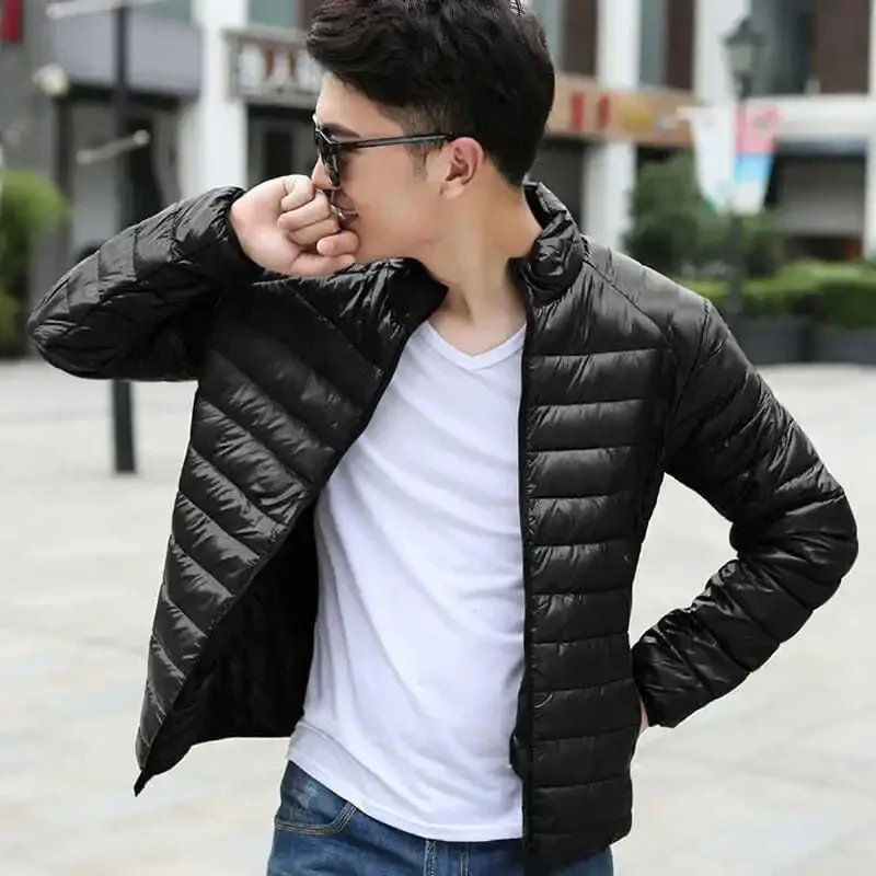 Down Jackets for Men Man Padded Coat Lightweight Puffer Padding Parkas Modern New in & Winter Sale Vintage Outerwear Models 2024