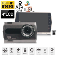 Car DVR WiFi GPS Dash Cam Rear View Car Camera 1080P Full HD Drive Video Recorder Vehicle Black Box Auto Dashcam Car Supplies