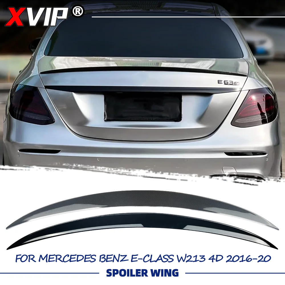 

Задний спойлер XVIP с глянцевым черным покрытием под карбон для Mercedes Benz E-Class W213 4-дверный 2016-2020