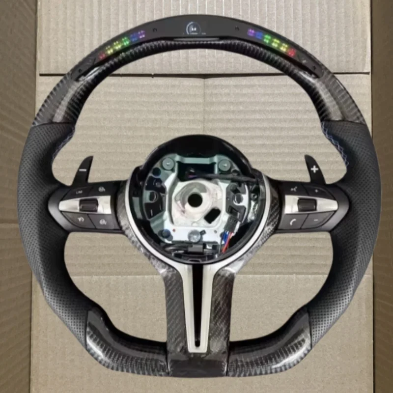 

Customization Carbon Fiber Leather M Sport M3 M6 F30 F10 F11 F33 F36 F20 Z4 X6 Accessory Steering Wheel For BMW 3 Series