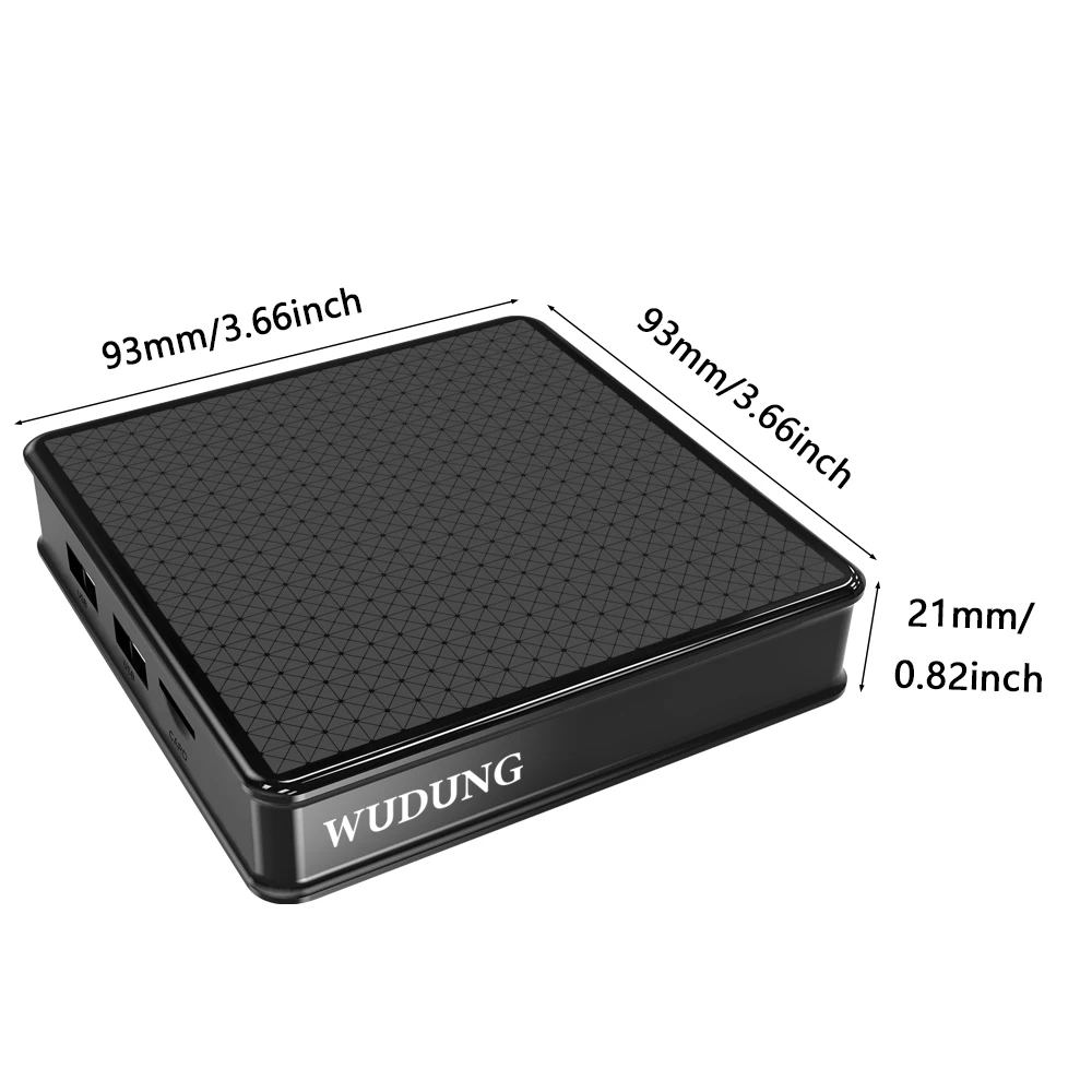 WUDUNG WD02 4k Android 14 Smart TV Box Rockchip RK3518 WIFI6 4K HD Set Top Box Sprachassistent Streaming Media Player 2G 16G
