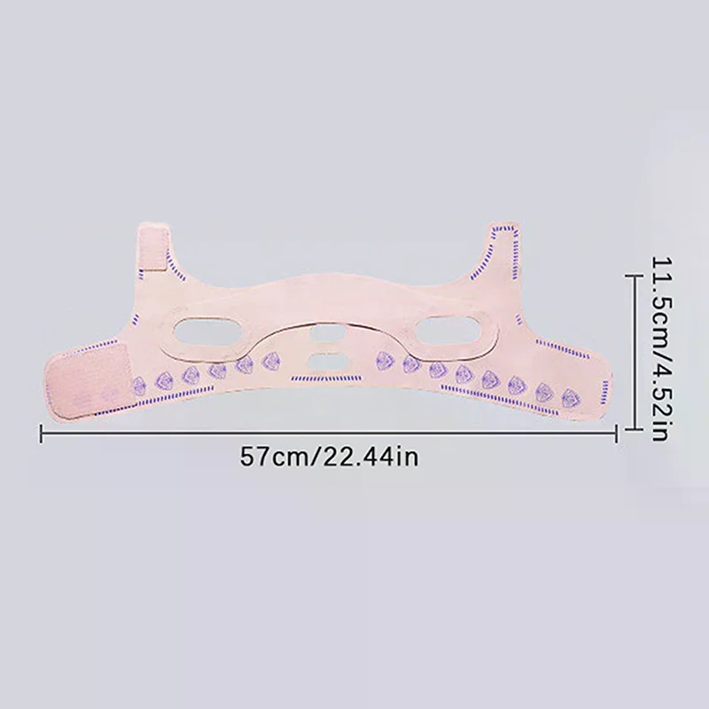 قناع نوم لنحت الوجه قابل للتعديل بثلاثة أضعاف، قناع تنحيف مرن، قناع شد الرفع، قناع تشكيل على شكل حرف V #5