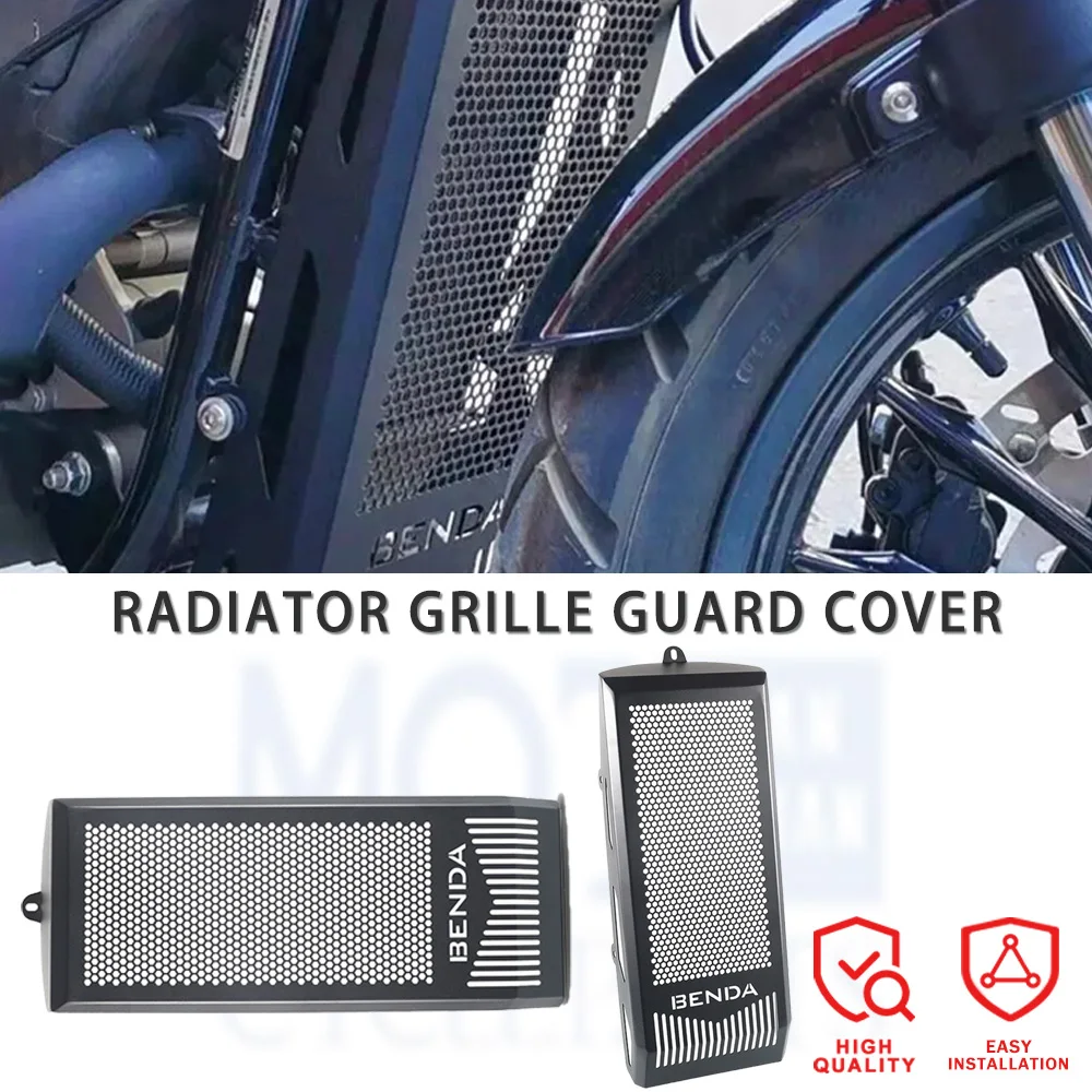 

Motorcycle Accessories For BENDA bd300 BD 300 Radiator Guard Motorbike Part BD300 Aluminum Radiator Grille Guard Protector Cover