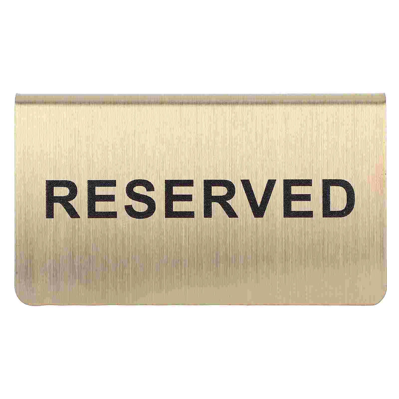 

Table Booked Wedding Seating Chart Reserved Desk Signs Chair Tent Stainless Steel Banquet