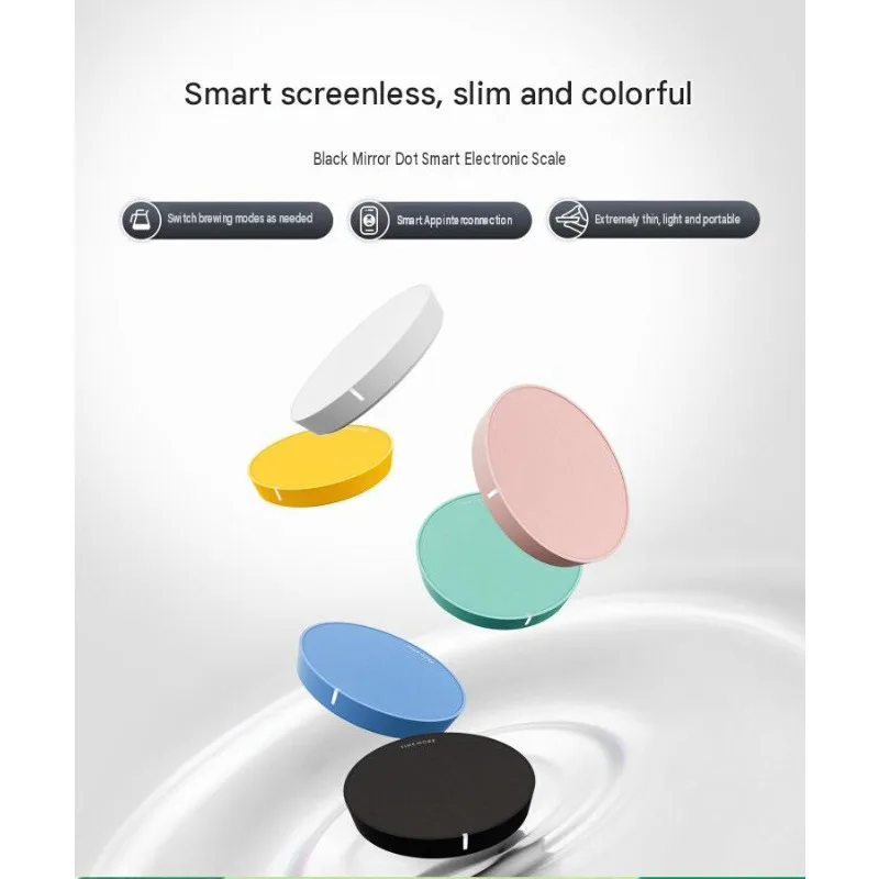 TIMEMORE BLACKMIRROR Dot Coffee Electronic Scale Hand Brewing Appliance Bluetooth  Screenless Smart App Interconnection New