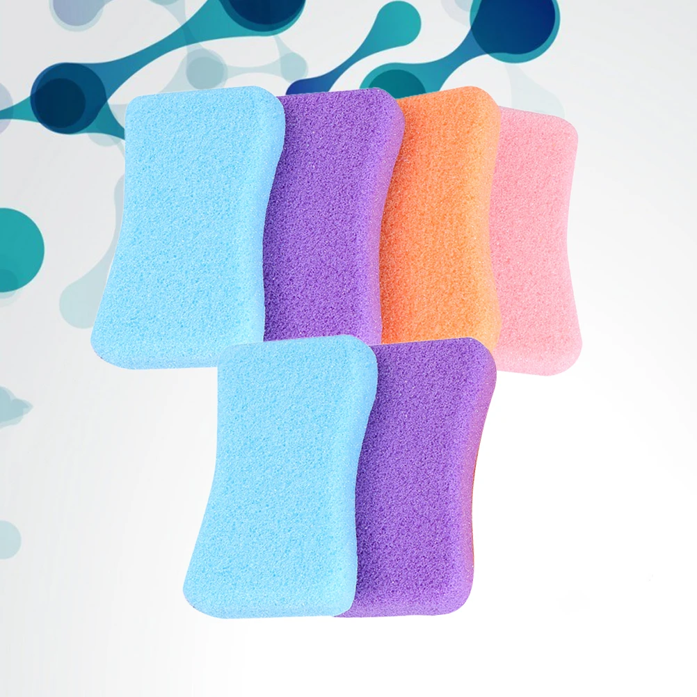 6 قطعة حجر الكالس بولي Exfoliating أداة الخام طحن سطح لإزالة الجلد الميت باديكير العناية بالقدم المنزل استخدام الرجال النساء