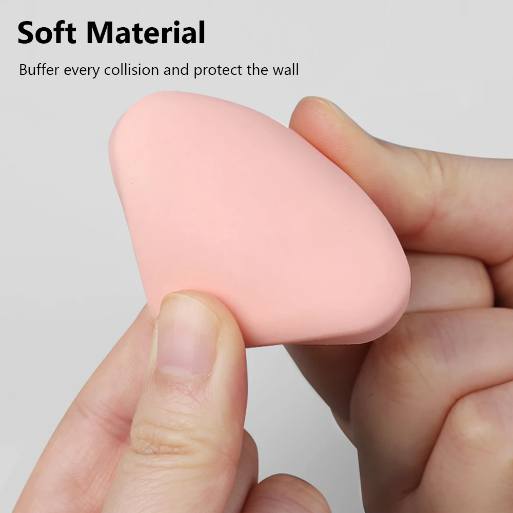 Silicone anti-acidente almofada autoadesiva rolha de porta protetor de parede doorstop maçaneta da porta pára-choques