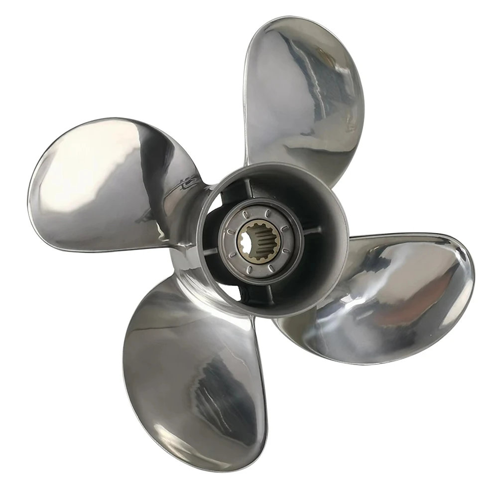 4-blade 11 5/8*"x11 " STAINLESS STEEL 35-60 HP Marine Propeller For H Outboard Engine